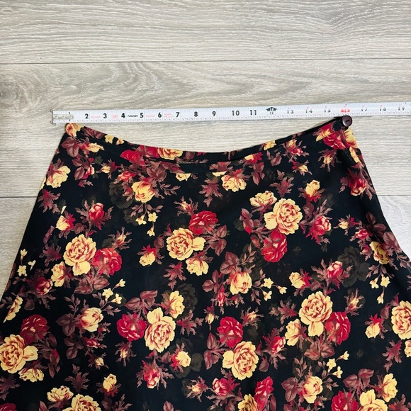Compagnie Internationale Express Vintage Floral Short Skater Y2K Skirt Ruffled M - Picture 13 of 15